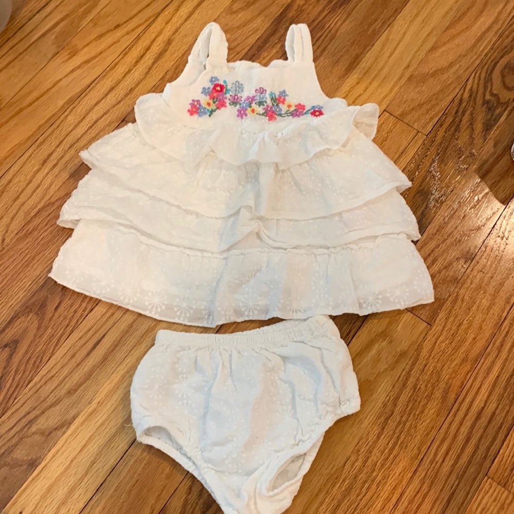 Monsoon 3-6 month dress with diaper cover